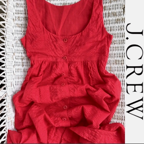 NWOT | J. CREW | Coral Sleeveless A-line Sundress • Size 4 - Picture 7 of 8